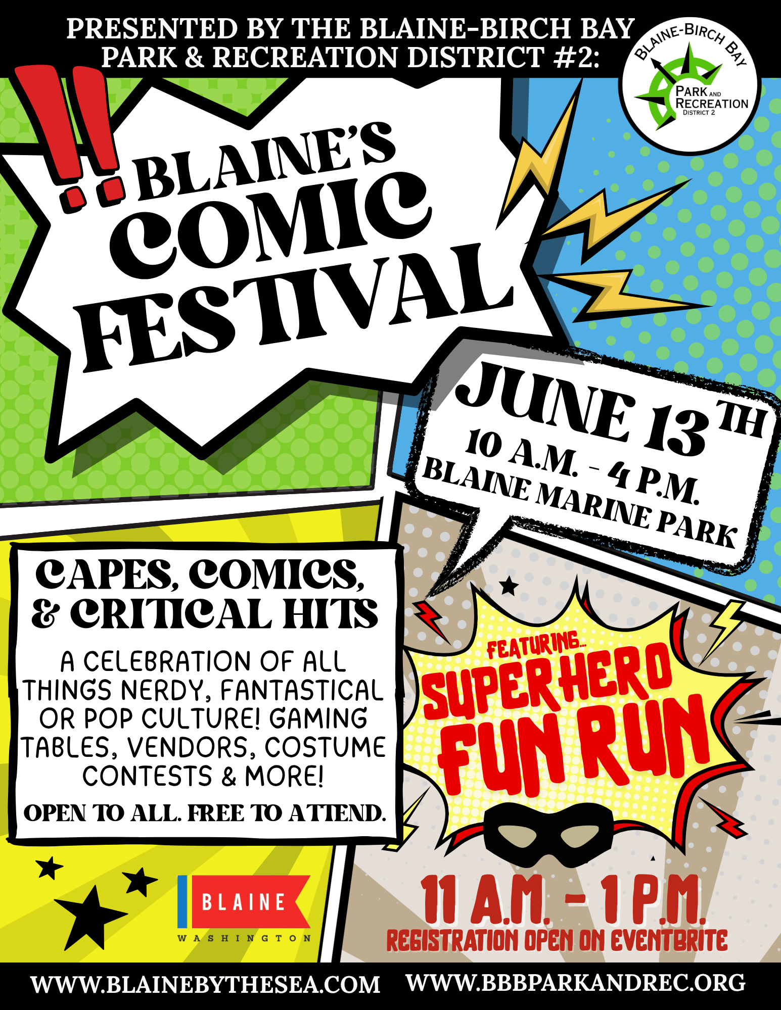 Blaines Comic Festival - web